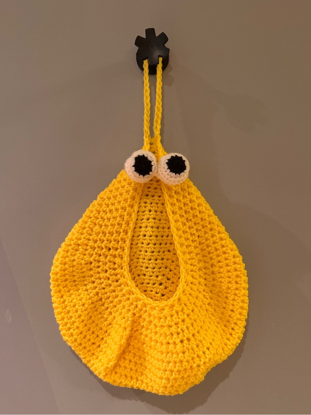 Handmade Crochet Hanging Monster Storage Basket